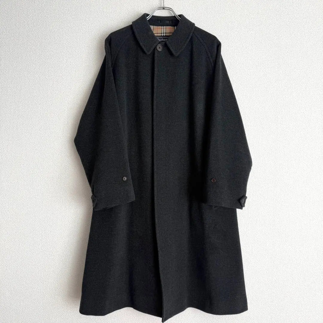 [Single sleeve] Burberrys Balmacaan coat, gray, notation M