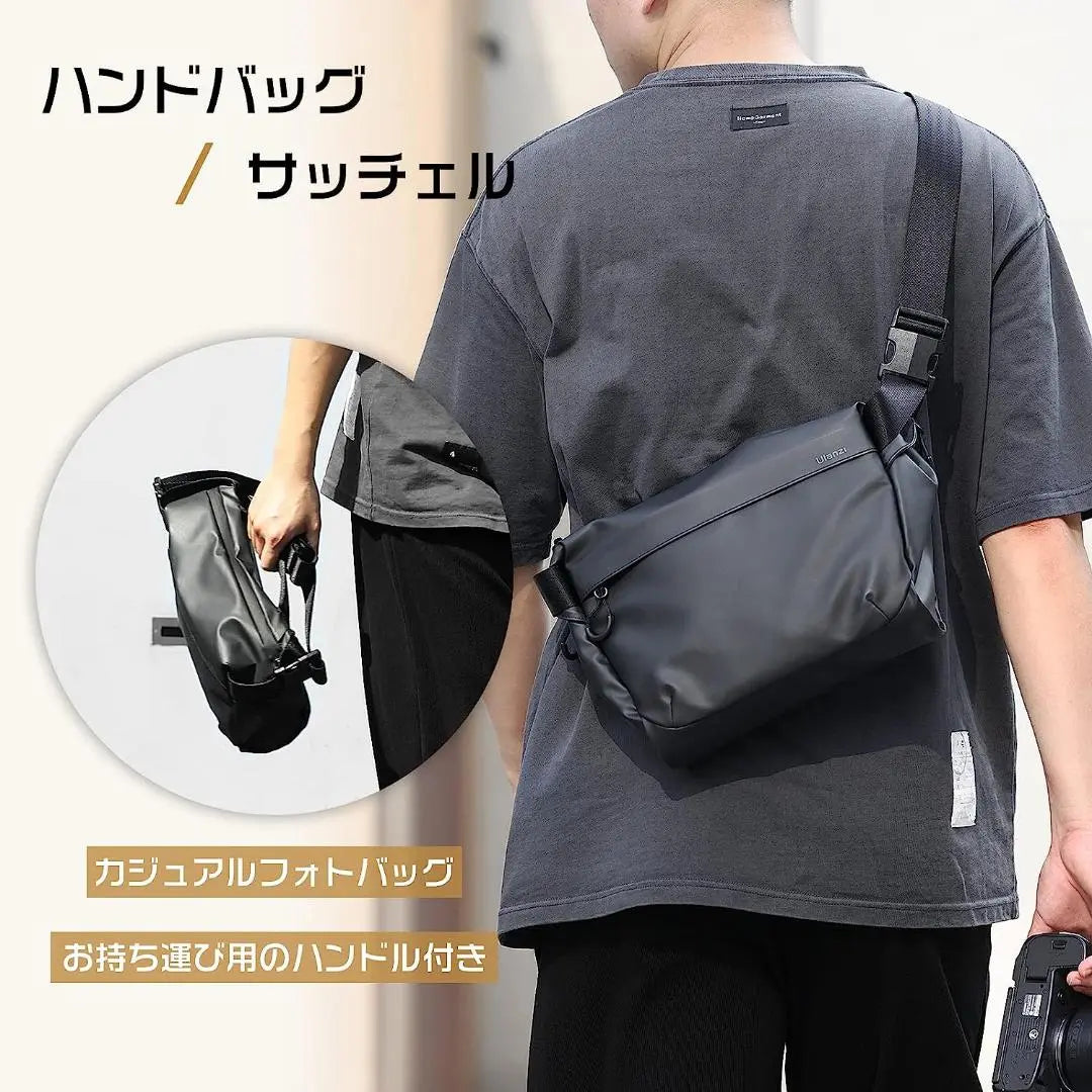 Anonymous delivery: Men's shoulder bag with water repellent treatment