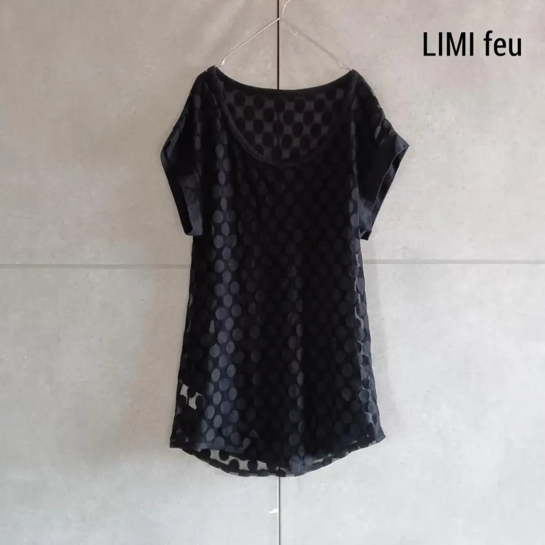 LIMI FEU Blusas de lunares con diseño de lunares de Limifu fabricadas en Japón X4393