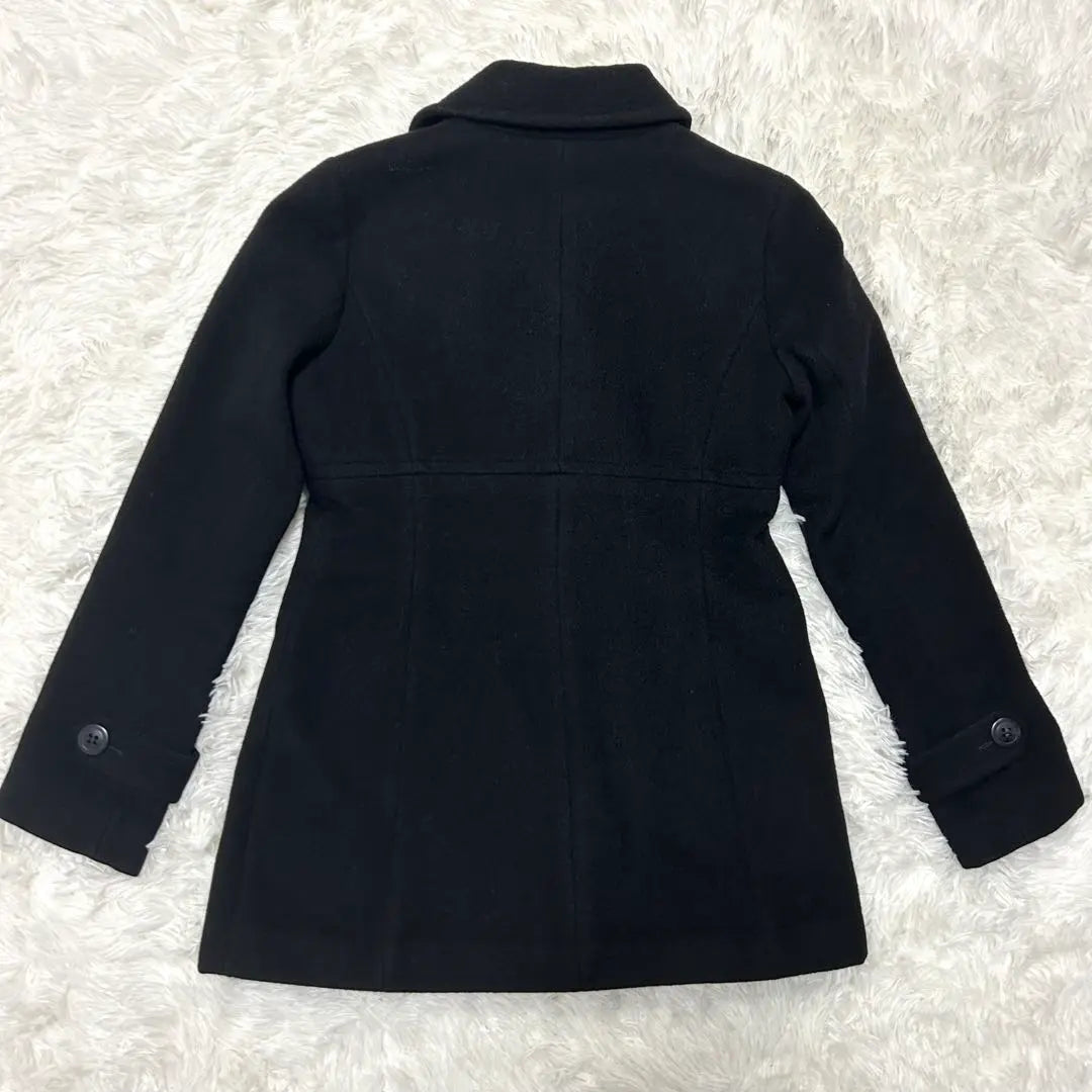 ✨Good condition✨Alpaca & Angora✨Burberry Black P-coat M 38