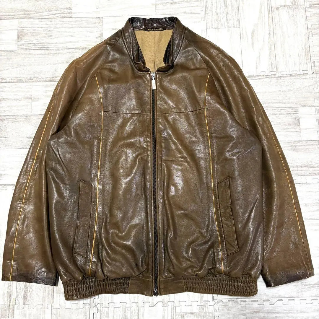 ZILLI leather jacket with a regular price of over 1 million yen, equivalent to Wool lining L