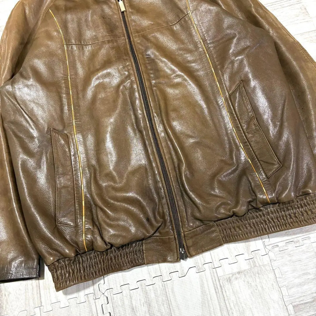 ZILLI leather jacket with a regular price of over 1 million yen, equivalent to Wool lining L