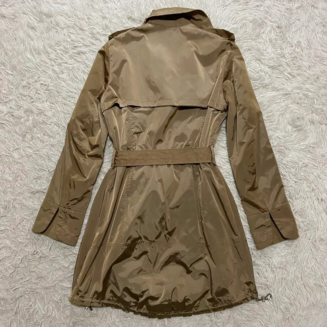 Mujer Moncler Gabardina Nylon Cinturón Beige XS LEMENEZ | モンクレール トレンチコート ナイロン ベージュ ベルト XS LEMENEZ