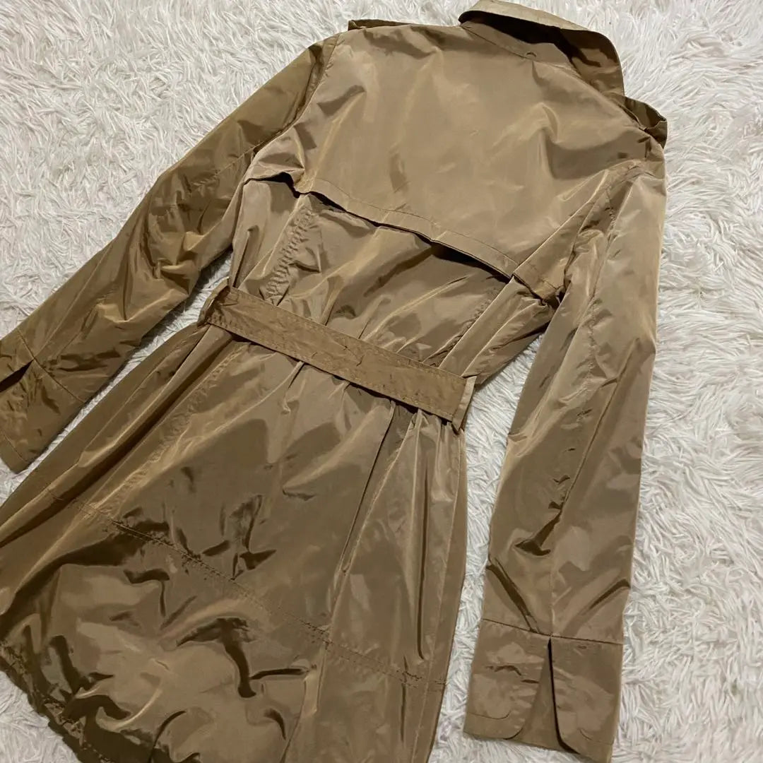 Mujer Moncler Gabardina Nylon Cinturón Beige XS LEMENEZ | モンクレール トレンチコート ナイロン ベージュ ベルト XS LEMENEZ