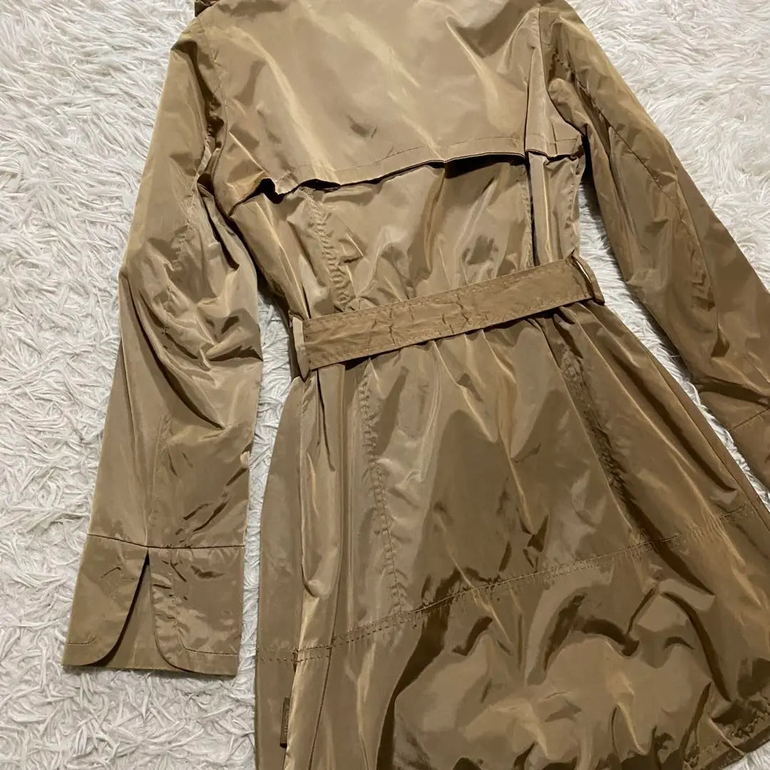 Mujer Moncler Gabardina Nylon Cinturón Beige XS LEMENEZ | モンクレール トレンチコート ナイロン ベージュ ベルト XS LEMENEZ