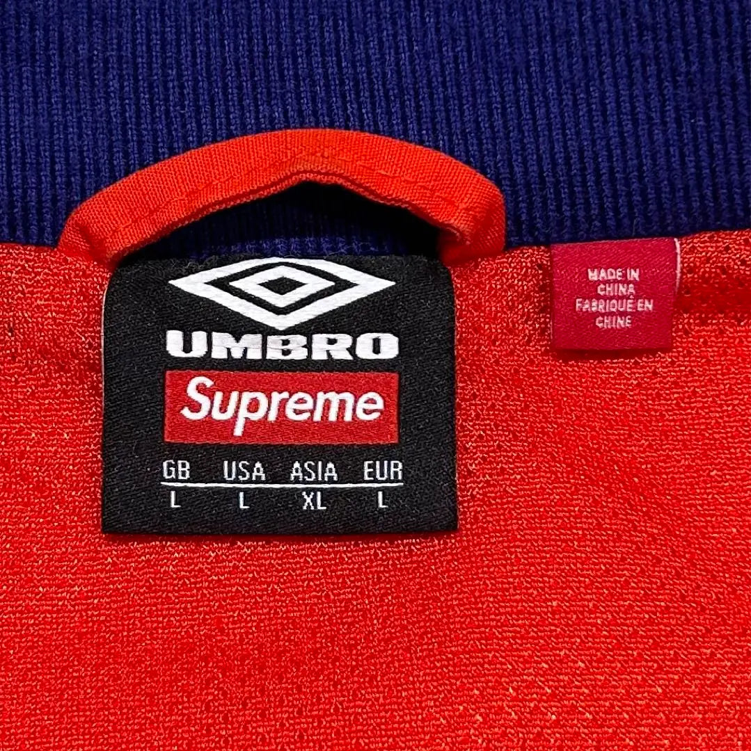 [Buen estado] Chaqueta deportiva Supreme Umbro Jersey rojo L