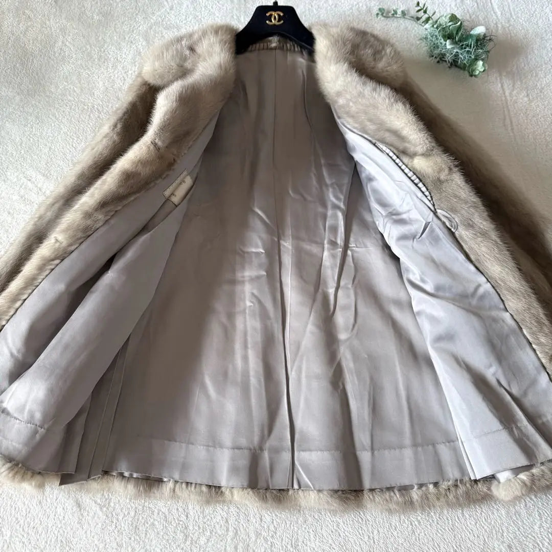 EMBA Natural Blue Mink Length 74cm MINK Fur Coat | EMBA エンバ　ナチュラルブルーミンク　着丈74cm MINK 毛皮コート