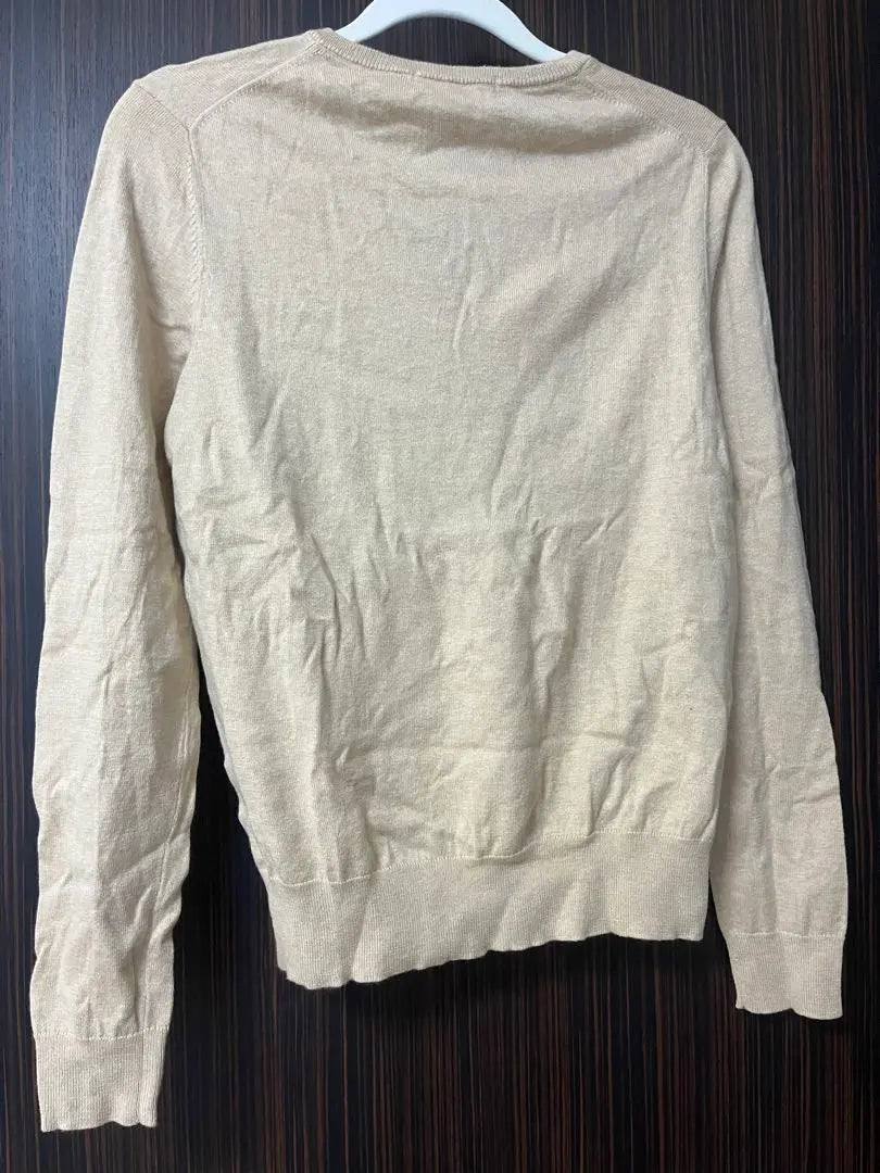 Sweater Knit Uniqlo UNIQLO M Beige