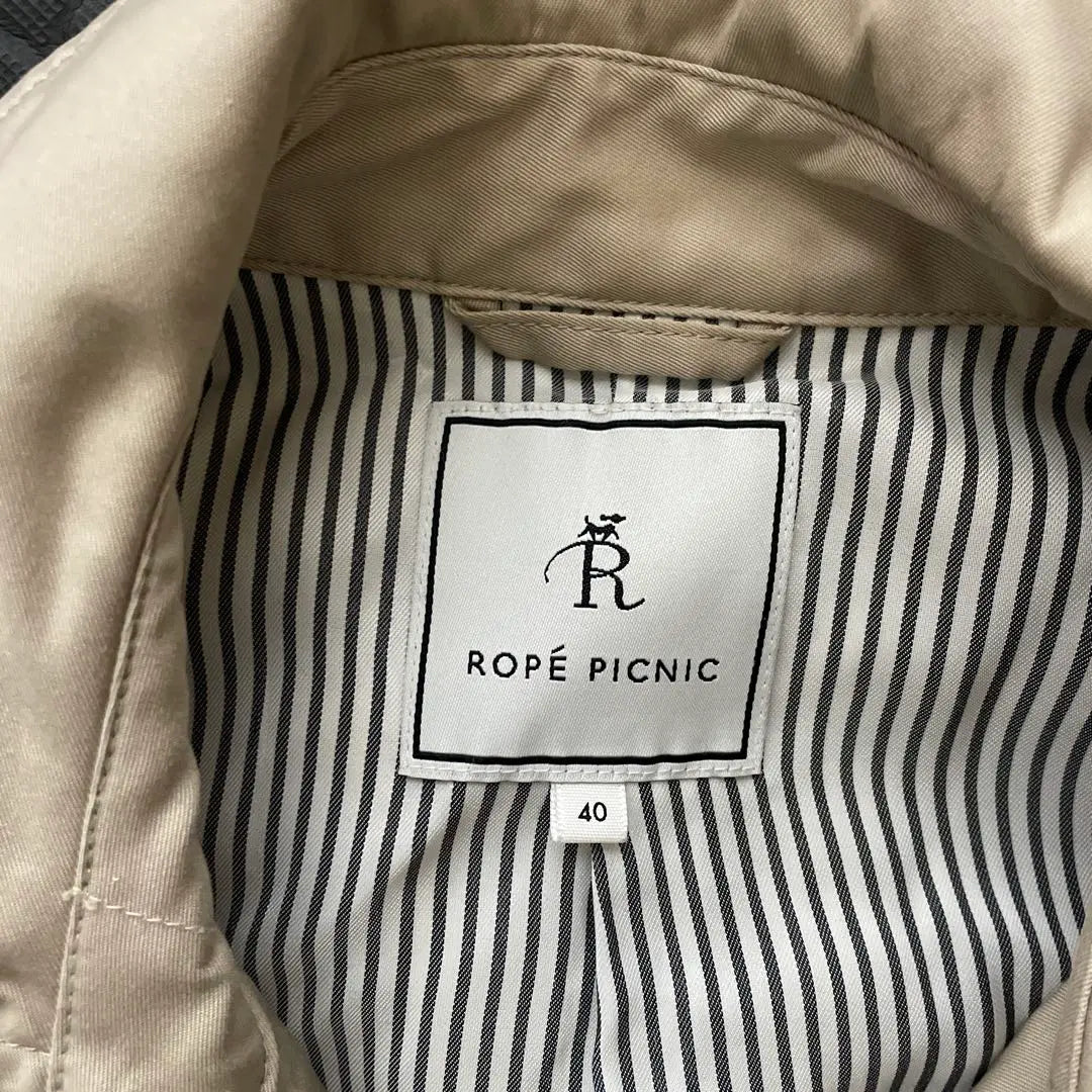 ROPÉ PICNIC Beige Short Trench Coat 40