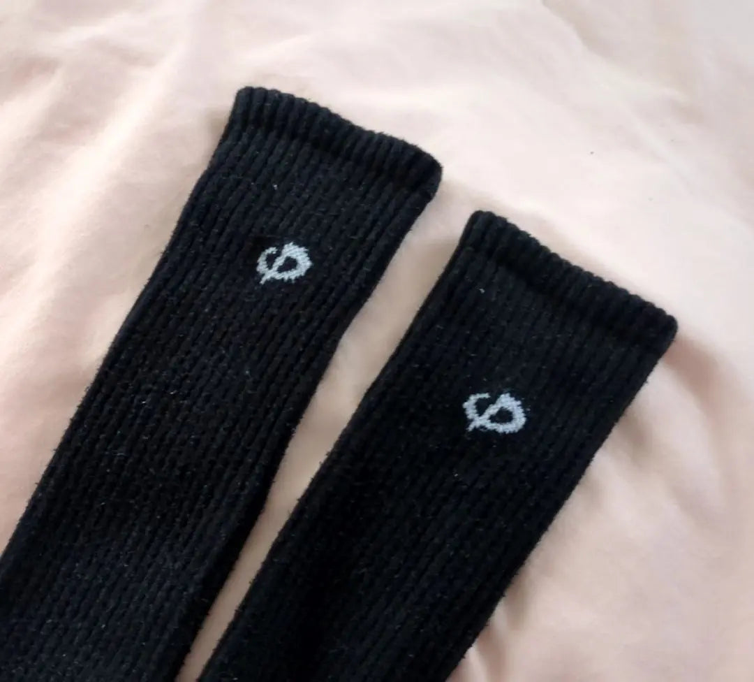 [Phiten] Volleyball Black Long Socks