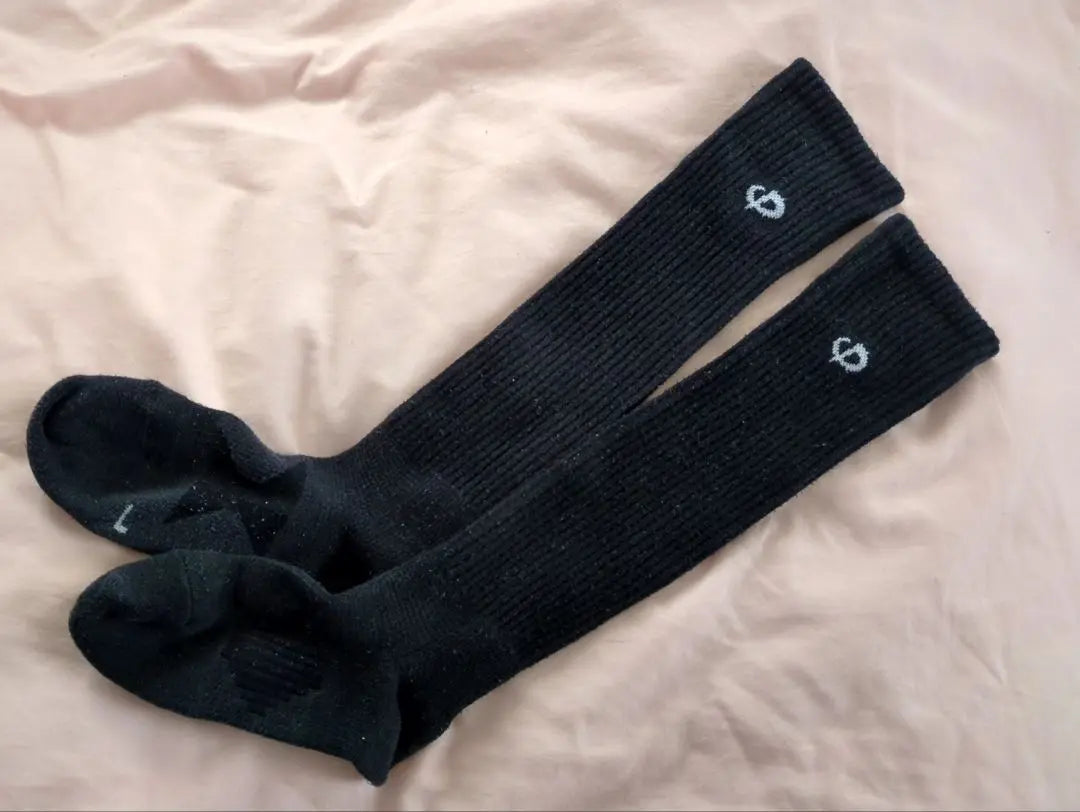 [Phiten] Volleyball Black Long Socks