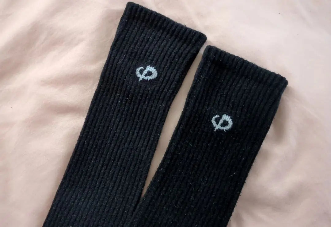 [Phiten] Volleyball Black Long Socks