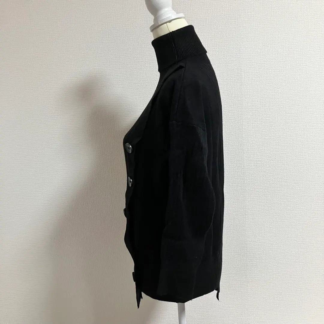 ★Unused item★ Turtleneck design knit long sleeve black M FAAMEE