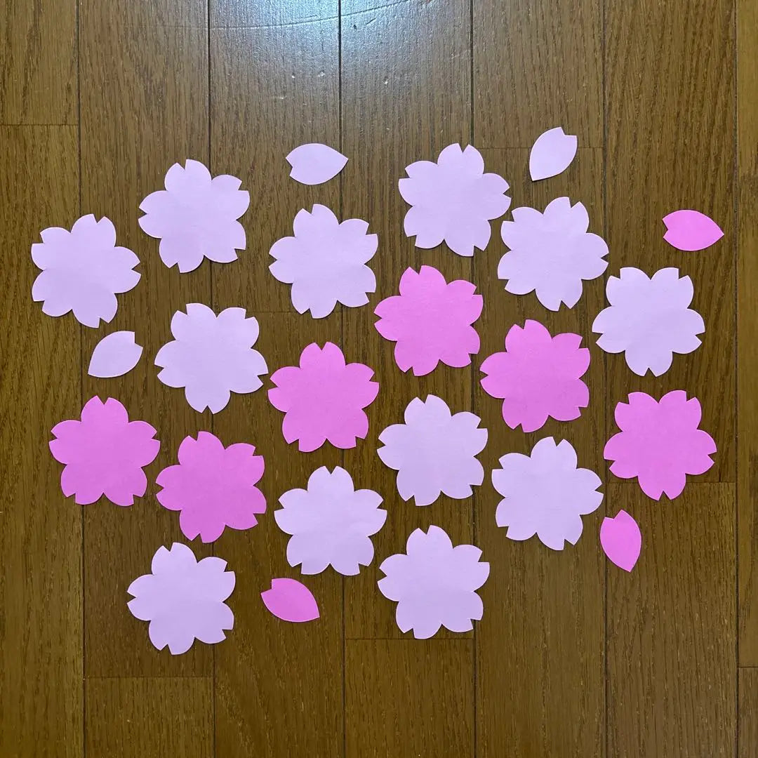 Wall decoration [Sakura ②] Small flowers Spring March April Childcare materials Drawing paper