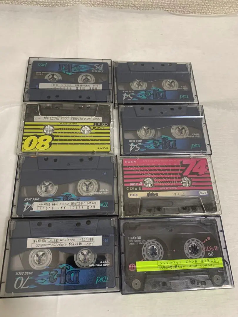 High-positive cassette tapes