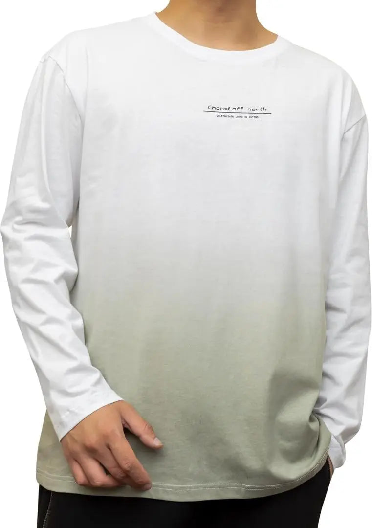 [ATCGAUG] T -shirt Men's Long Sleeve Large Size Long Sleeve T -shirt Graday | [ATCGAUG] tシャツ メンズ 長袖 大きいサイズ 長袖Tシャツ グラデー