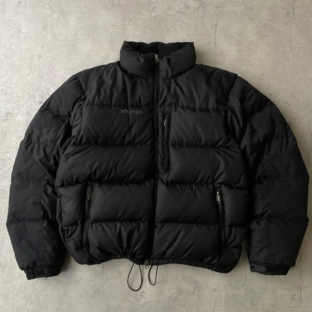 00'S MARMOT Marmot down jacket logo black | 00's Marmot マーモット ダウンジャケット ロゴ 黒