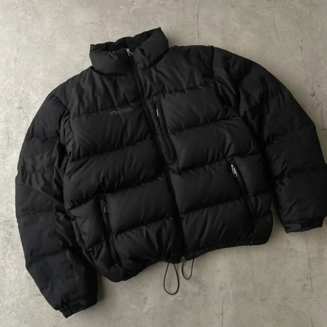 00'S MARMOT Marmot down jacket logo black | 00's Marmot マーモット ダウンジャケット ロゴ 黒