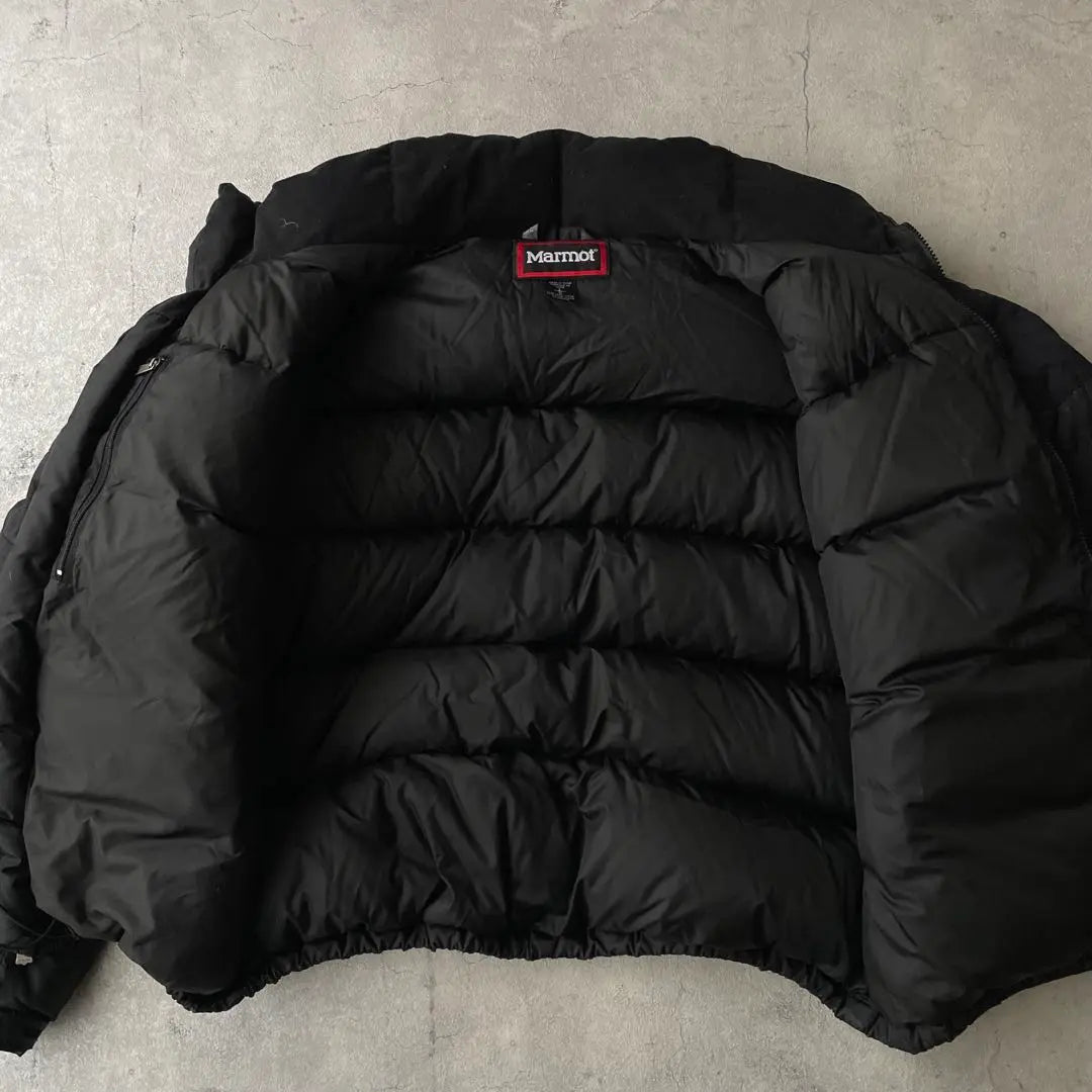 00'S MARMOT Marmot down jacket logo black | 00's Marmot マーモット ダウンジャケット ロゴ 黒