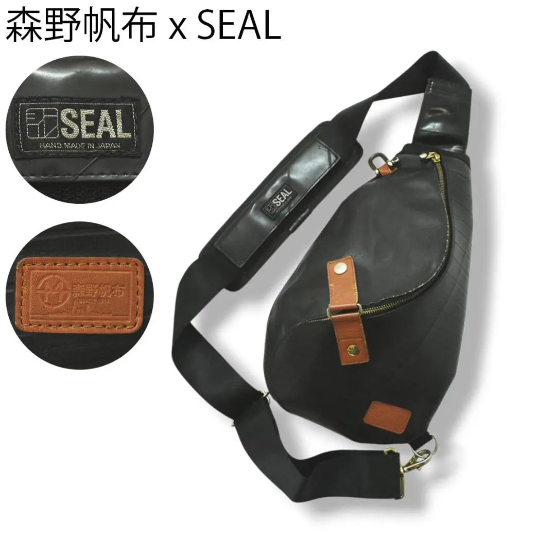 Bolso de hombro en espiral impermeable Morino Canvas x SEAL para hombre