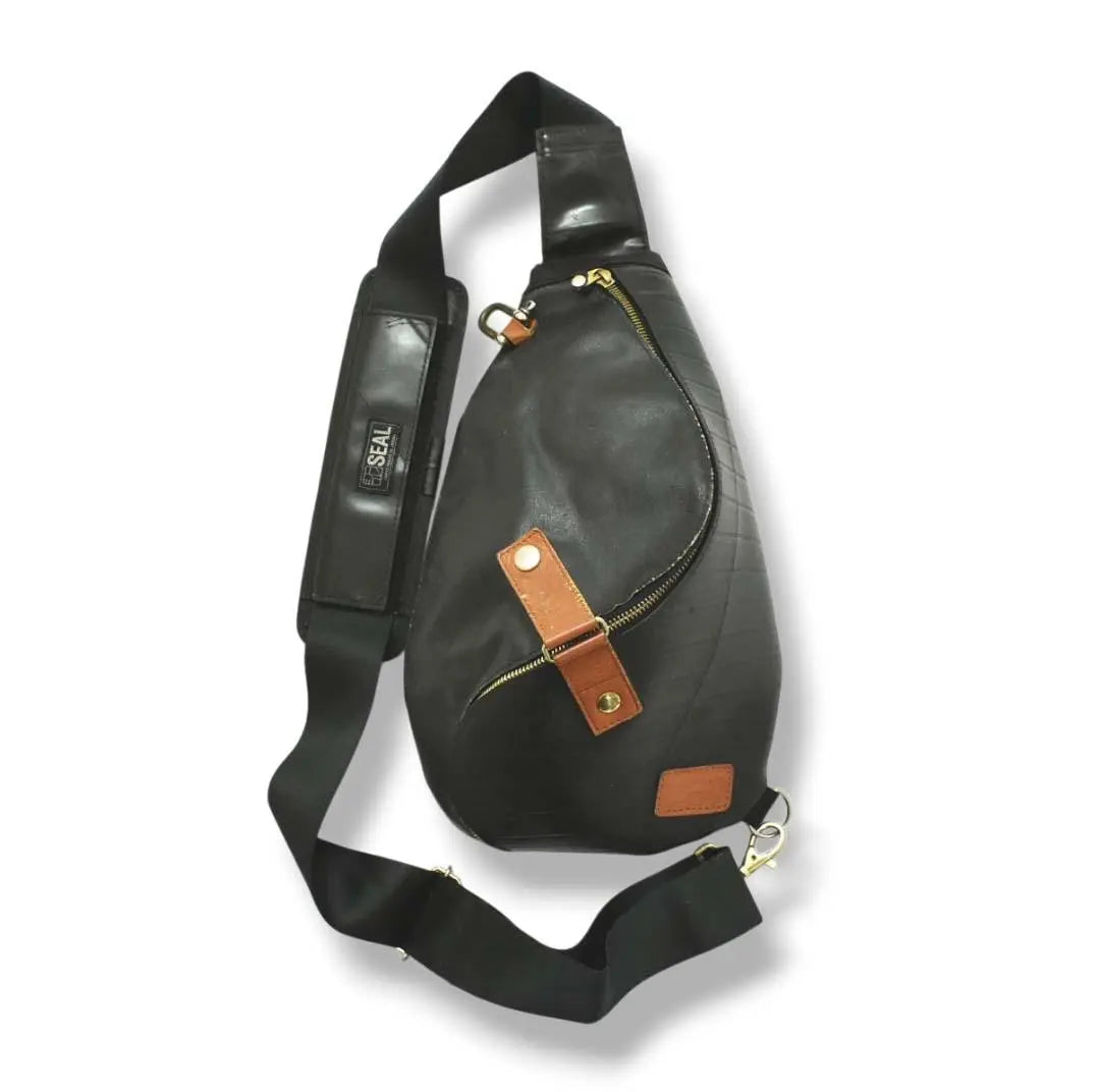 Bolso de hombro en espiral impermeable Morino Canvas x SEAL para hombre