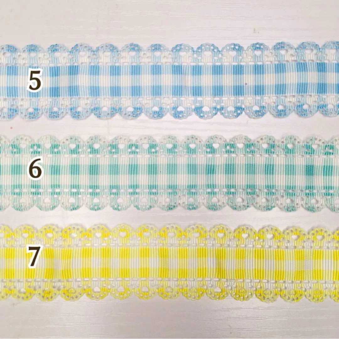 Limited stock‼ ︎ Heart Race with Pattern ♡ Grosgrain Ribbon 1m90 yen 30mm width