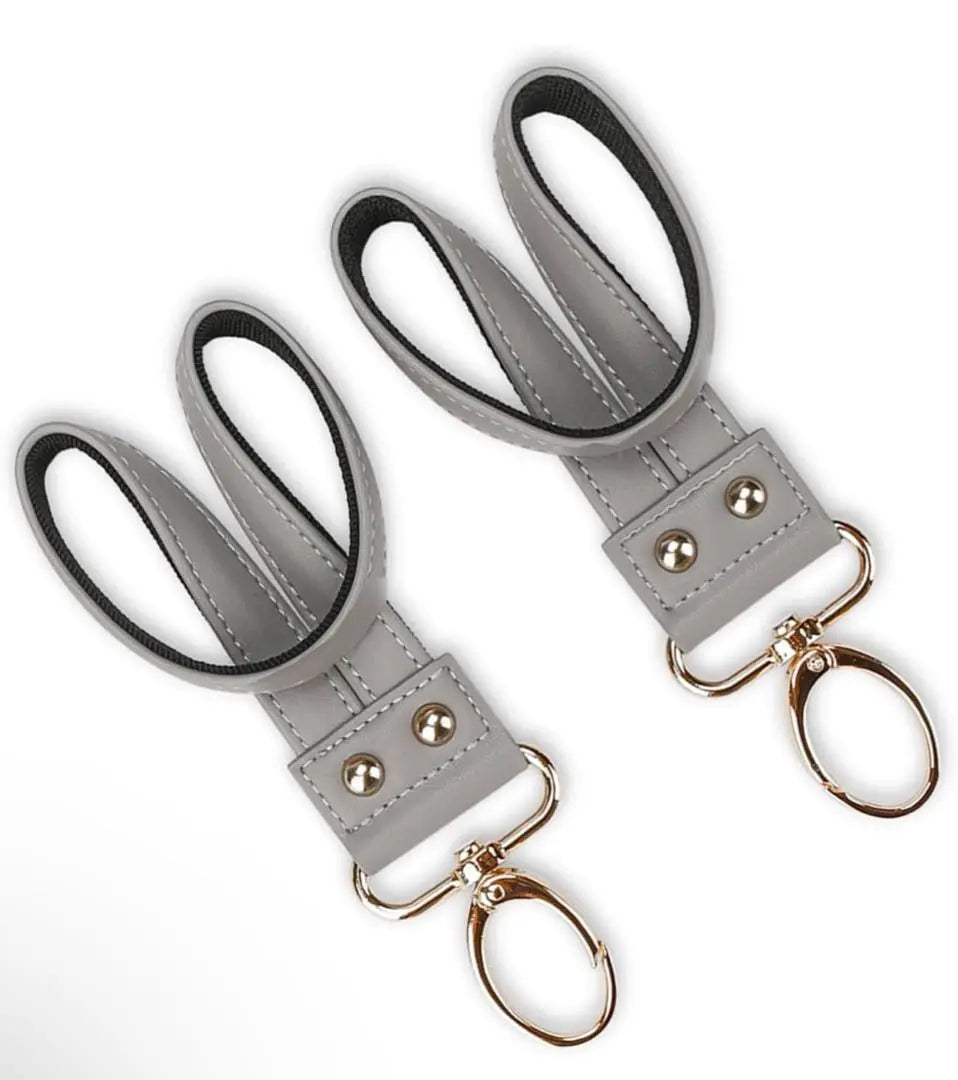 Stroller, Hook, Buggy, Luggage, Carabiner, Gray, Set of 2