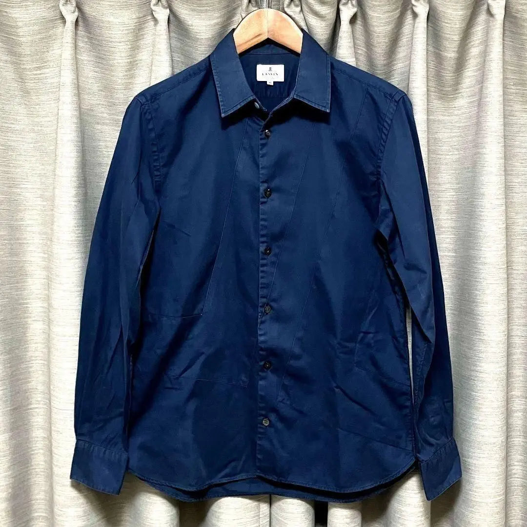 [Generalmente: Lanvin EN BLEU] Cambiar camisa "S: azul marino" | 【通常：LANVIN en Bleu】切替シャツ「S：ネイビー」