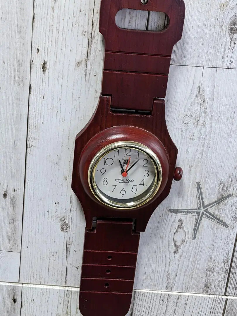 ROYAL POLO Reloj de Madera Reloj de Mesa Reloj de Pared | ROYAL POLO 木製 時計 置時計 壁掛け時計