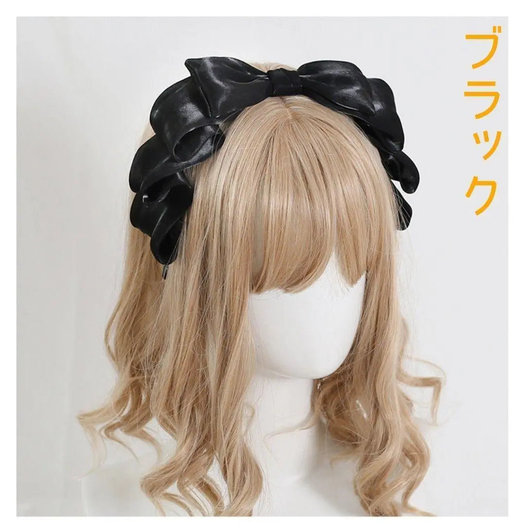 Ribbon Headband Hair Accessories Maid Lolita Head Dress Cosplay