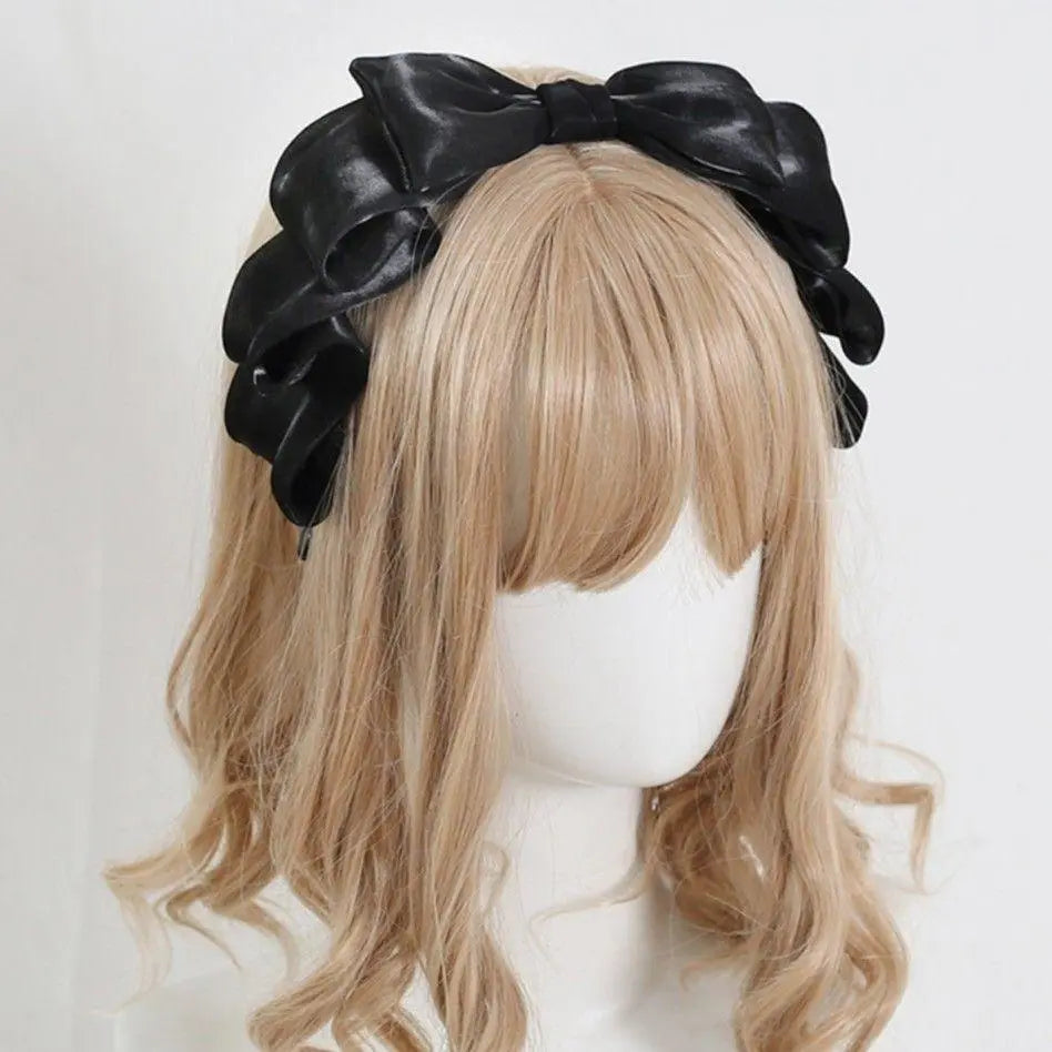 Ribbon Headband Hair Accessories Maid Lolita Head Dress Cosplay