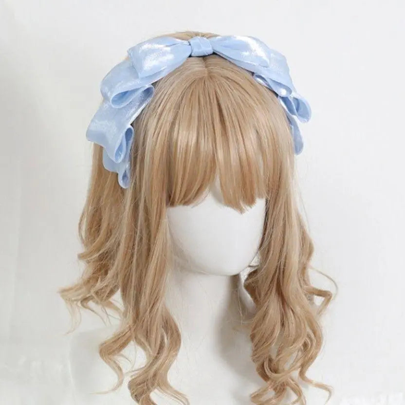 Ribbon Headband Hair Accessories Maid Lolita Head Dress Cosplay