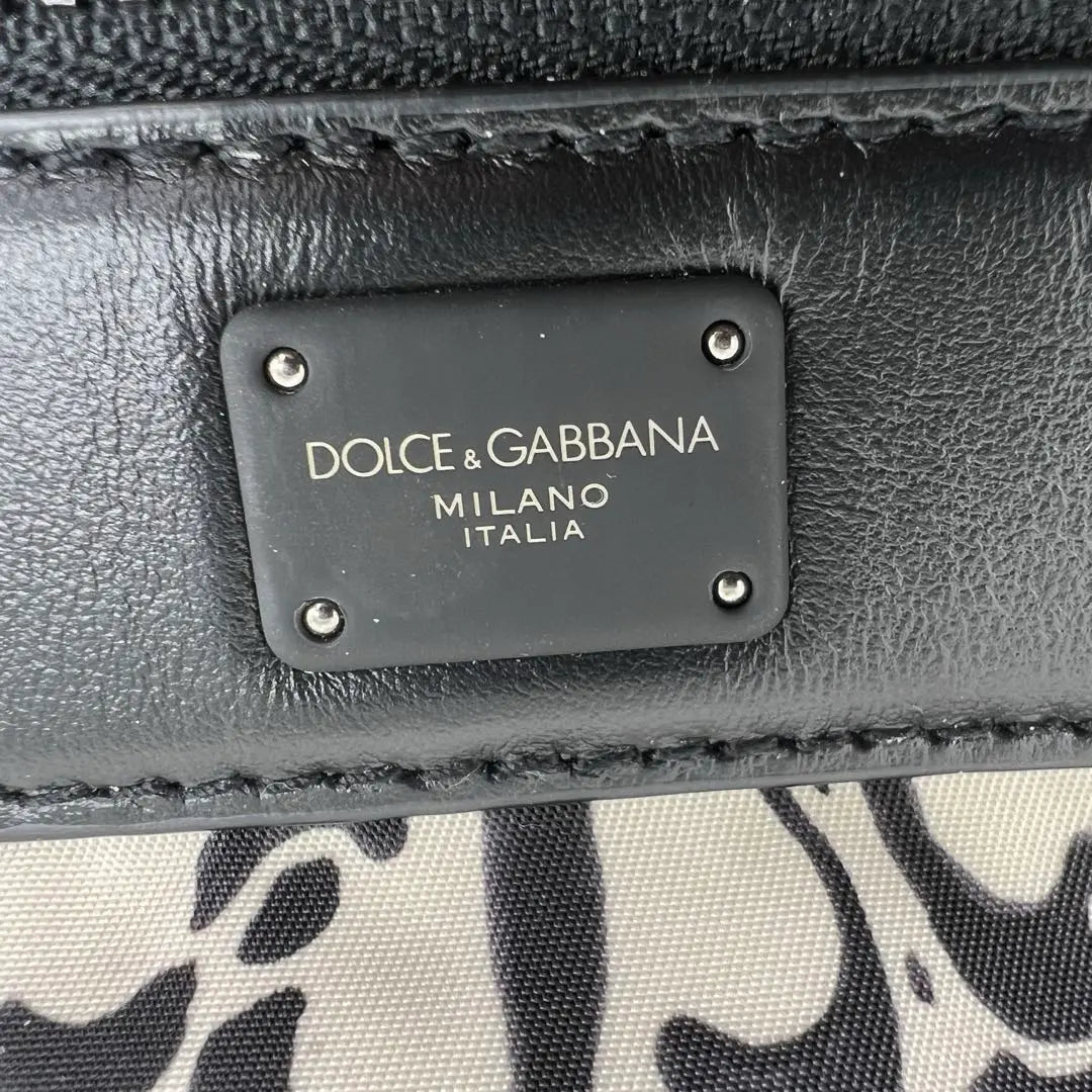 [Grado sin usar] Bolso para cadáveres D&amp;G con estampado Mayorica y placa de logotipo DG de nailon