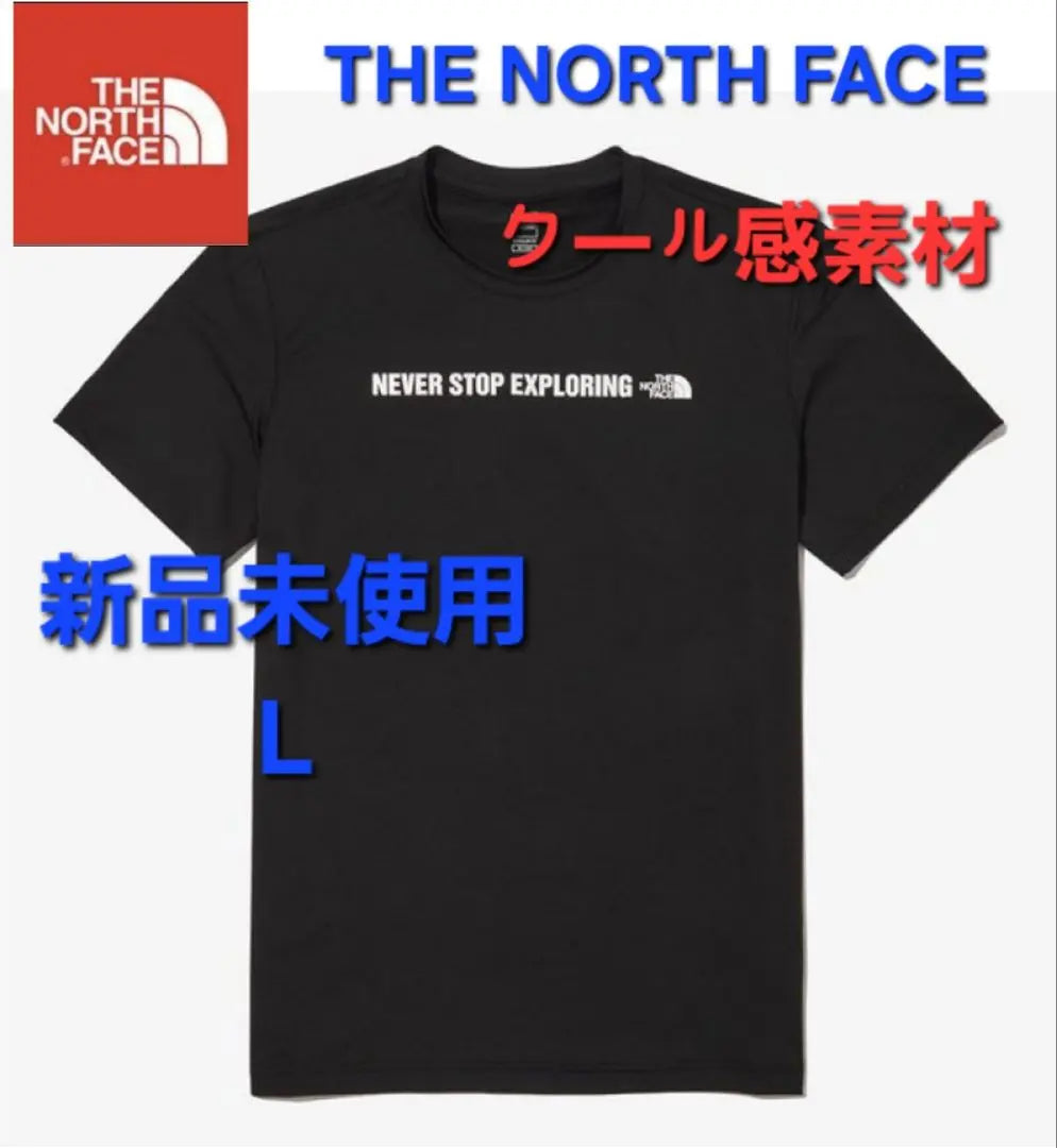 THE NORTH FACE New, unused short-sleeved T-shirt, black, L