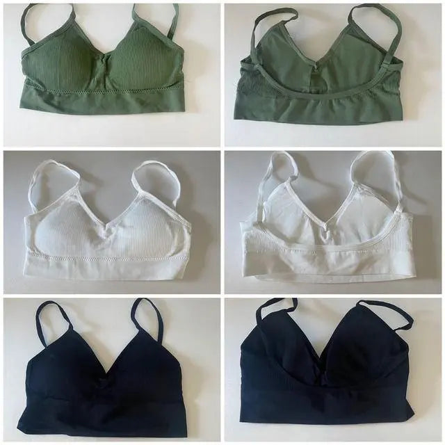 [Set of 2] Very popular ☆ Sports bra Bra top Cami top with cup