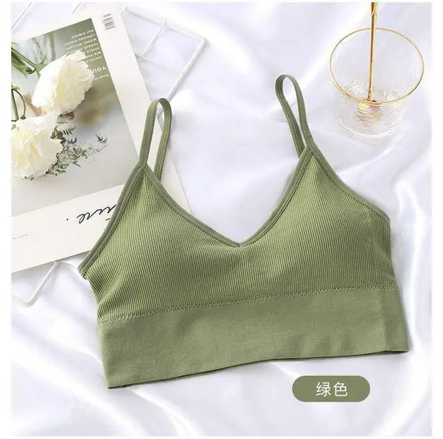 [Set of 2] Very popular ☆ Sports bra Bra top Cami top with cup