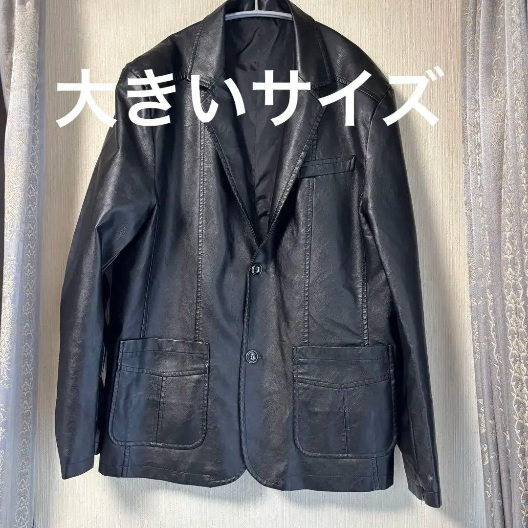 Men's Jacket Black Large Size