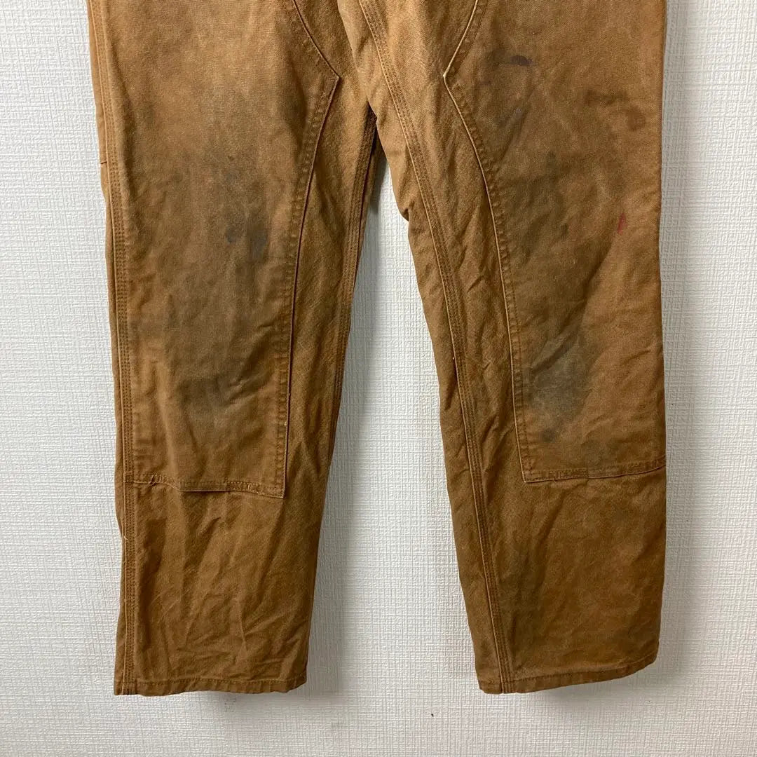 844 carhartt double knee dark coffee w30 duck