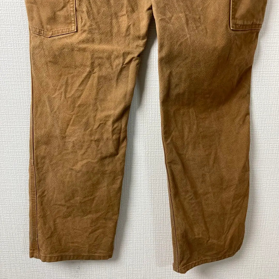 844 carhartt double knee dark coffee w30 duck