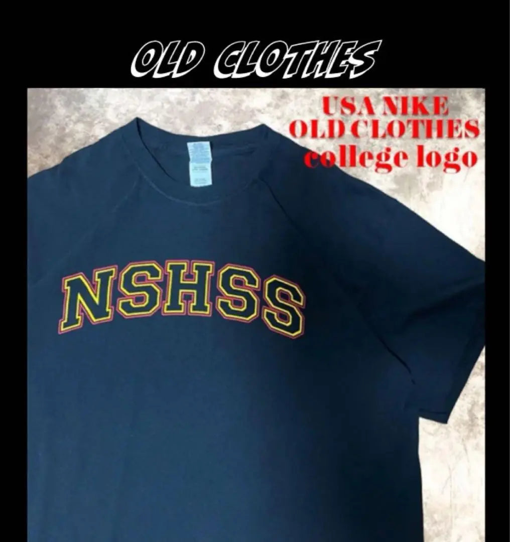 ◯ US used clothing College logo NSHSS GILDAN