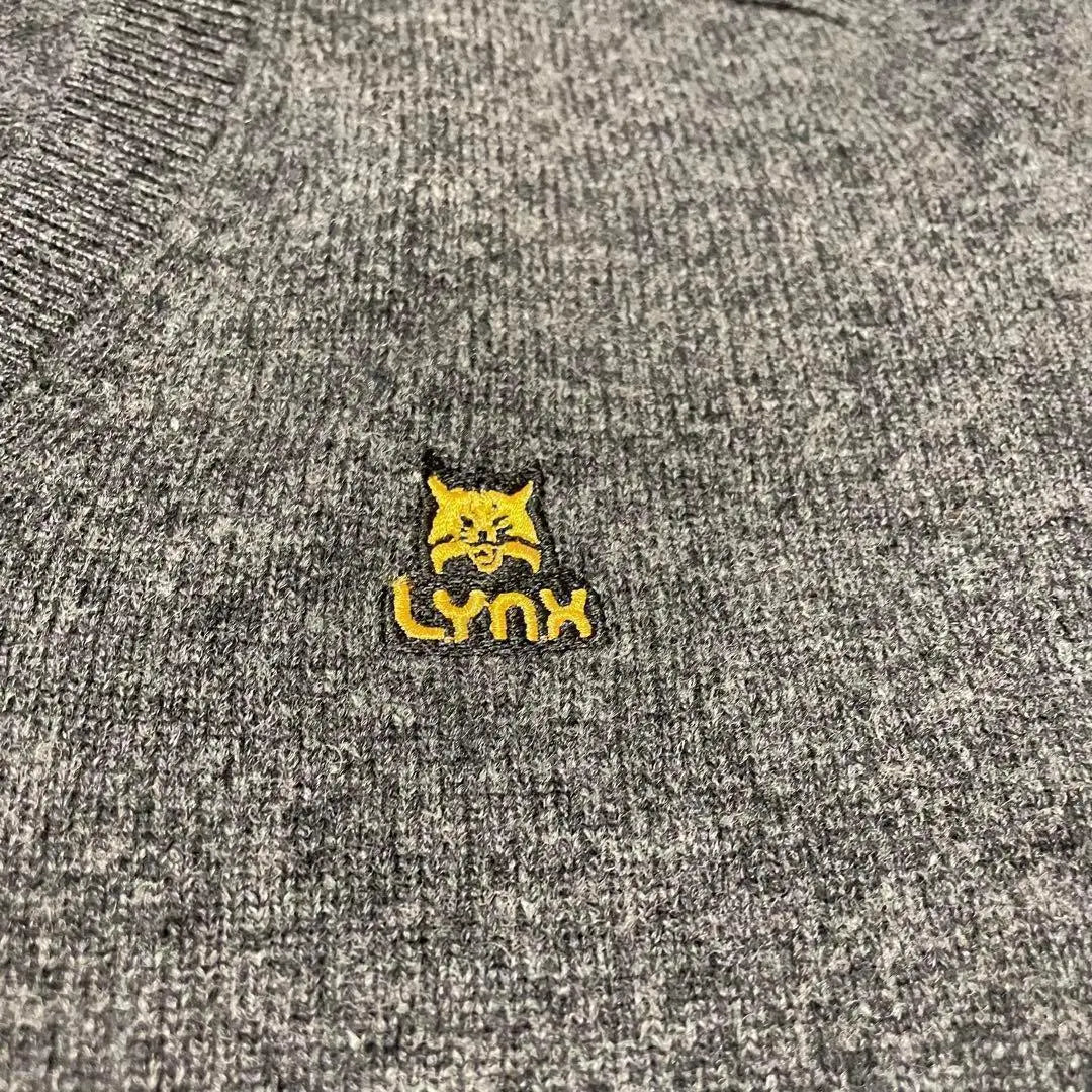 ☆LYNX☆【M size】Knit sweater black one point warm