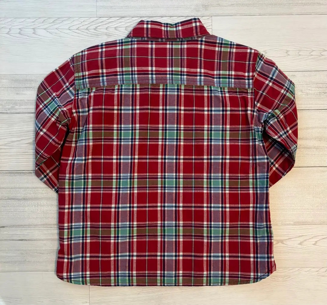 Laundry Smile Laundry Check Pattern Long Sleeve Shirt L size 130cm | ランドリー　Smile Laundry チェック柄長袖シャツ Lサイズ130cm