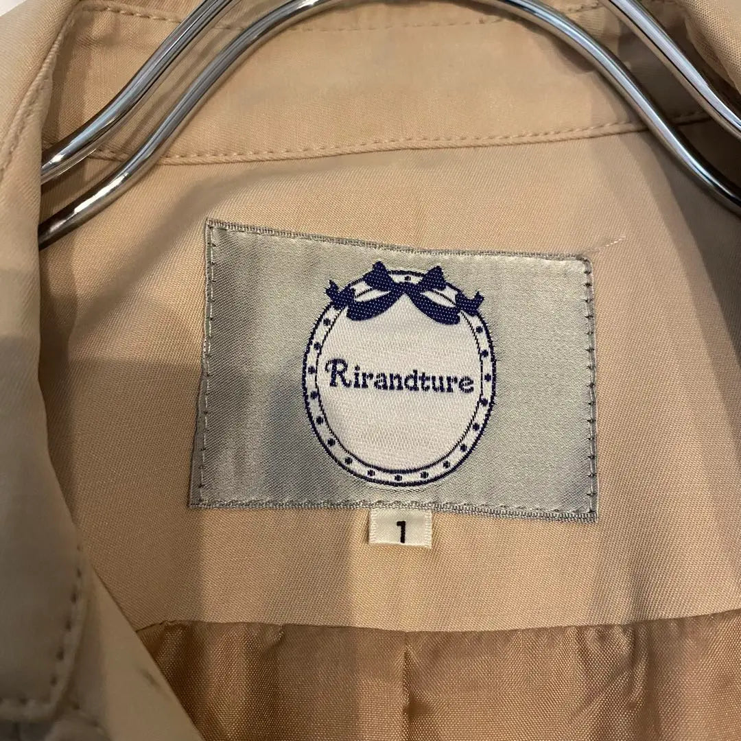 ☆Price reduction available [Reland Tulle] Beautiful trench coat, beige, size 1