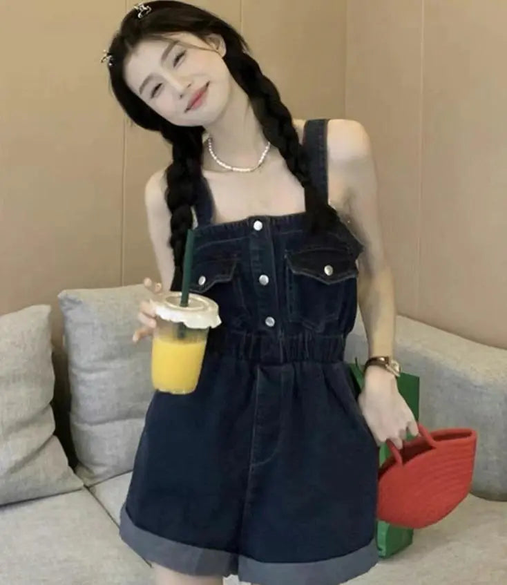 Large size women's overalls shorts spring/summer autumn new