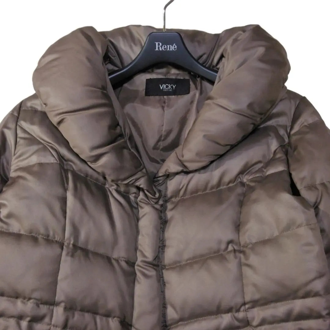 Vicky Down Jacket 2M Volume Color Brown Outer Coat