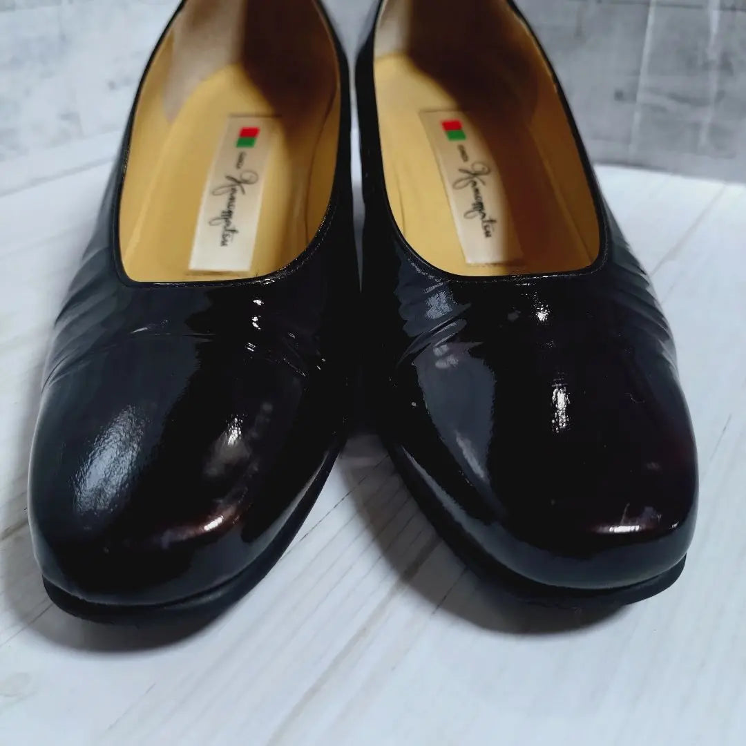 Ginza Kanematsu Enamel Pumps 22.5