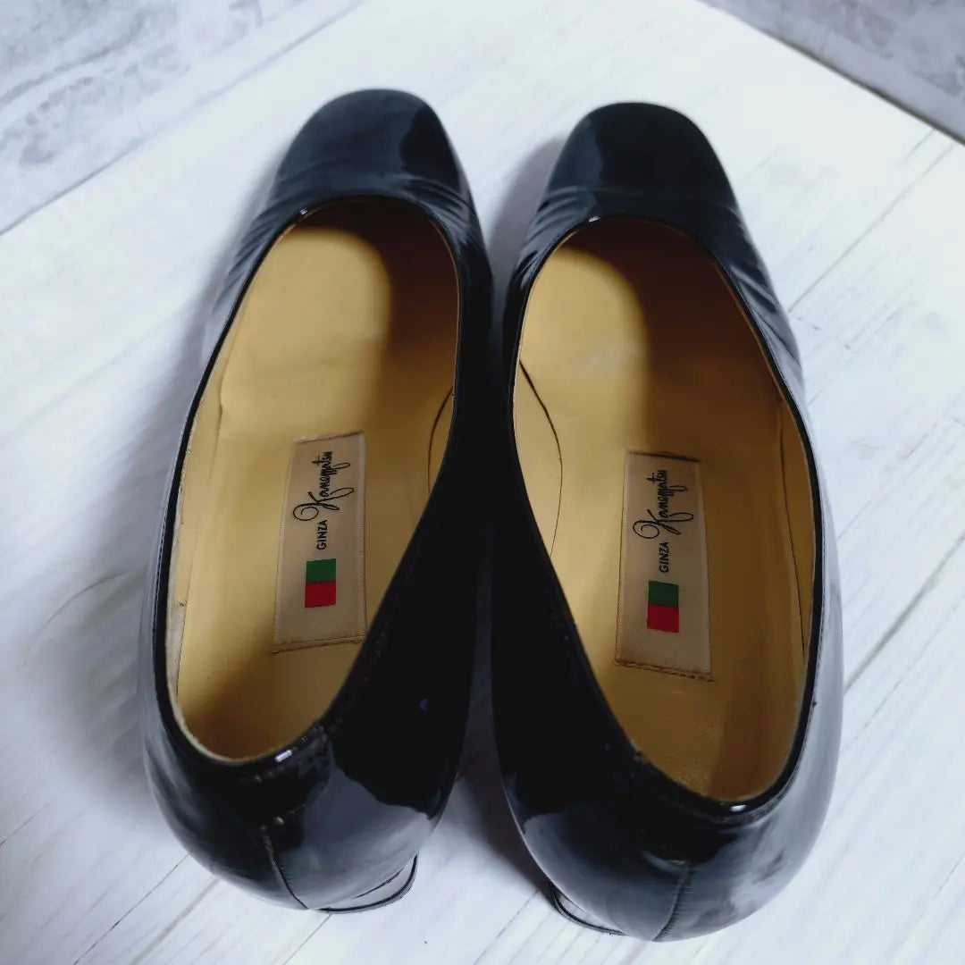 Ginza Kanematsu Enamel Pumps 22.5