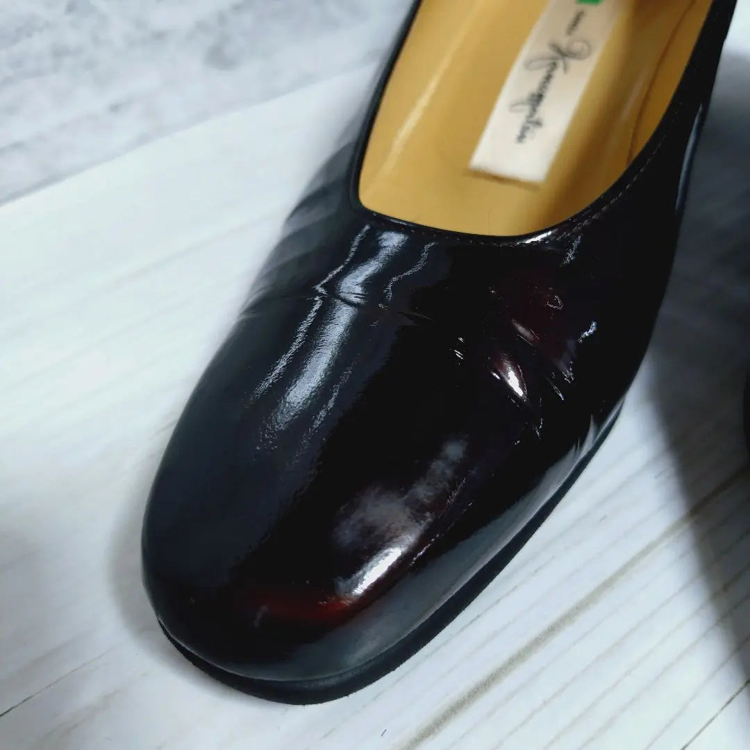 Ginza Kanematsu Enamel Pumps 22.5