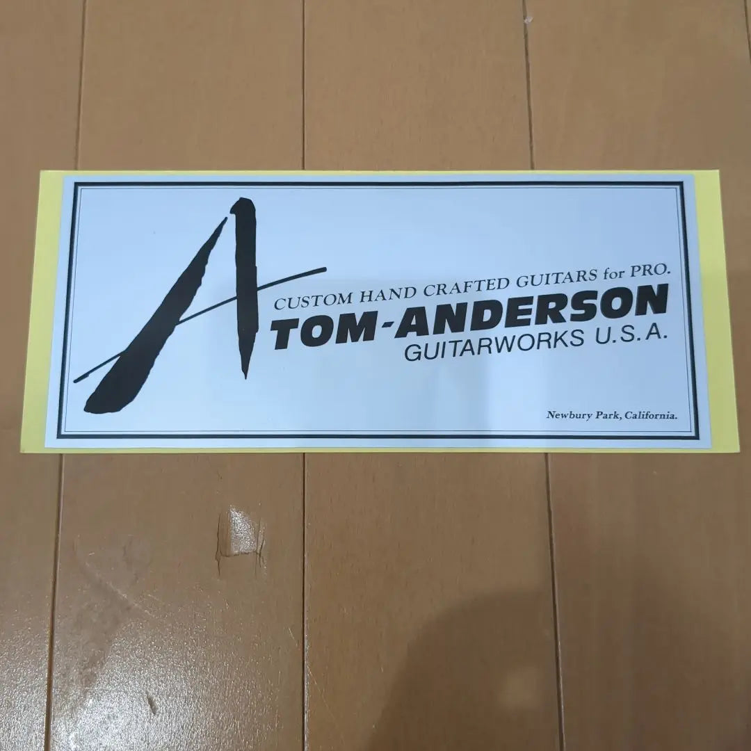 tom anderson sticker