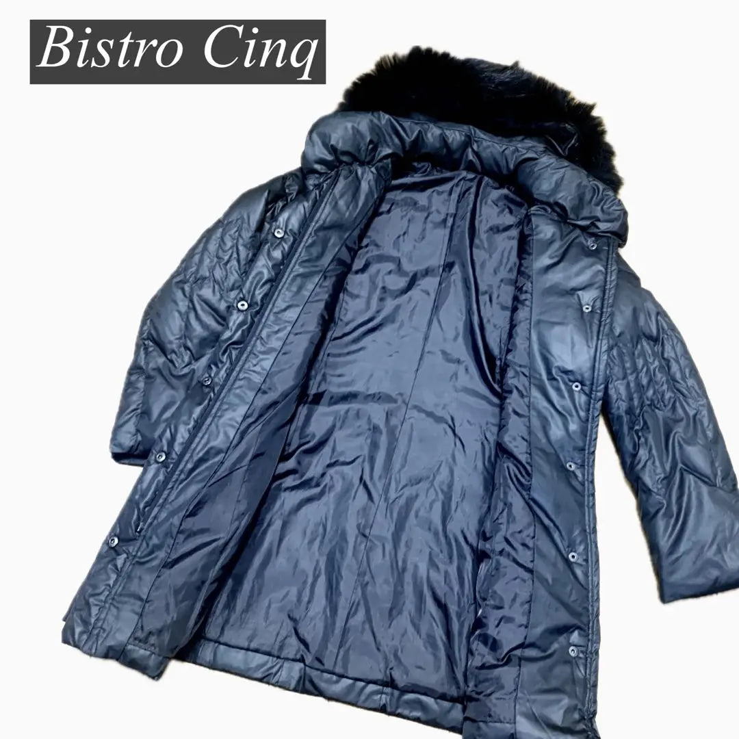 BISTRO CINQ Bistro Sunk Down Jacket Long L Black